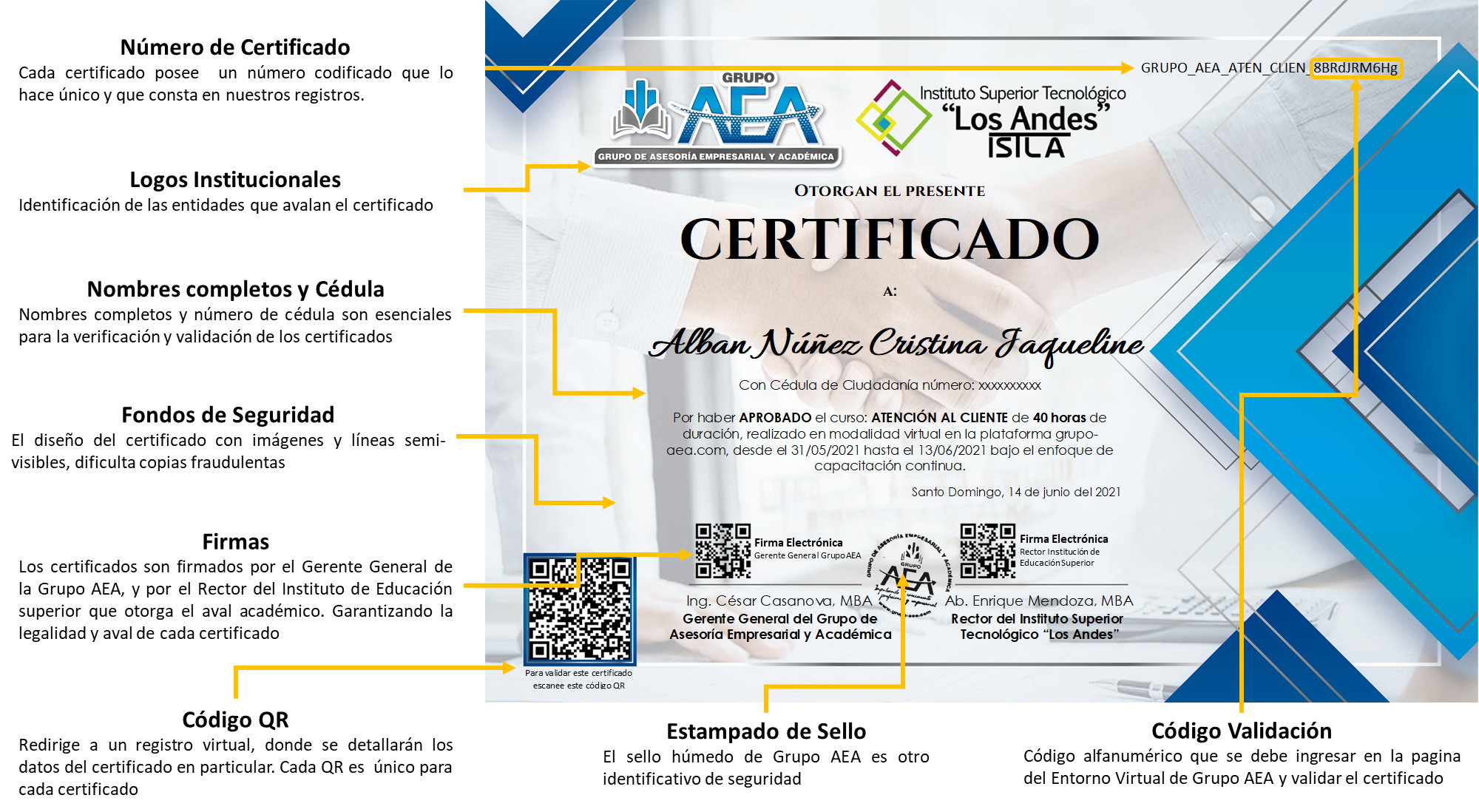 Certificado Grupo aea